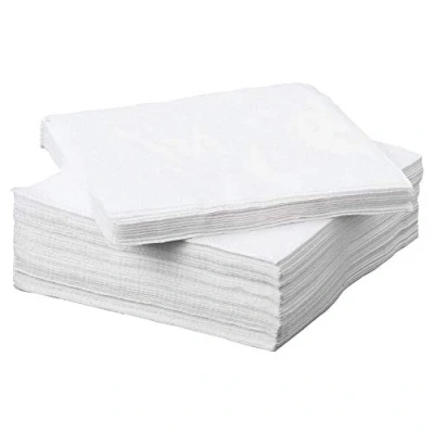 Image of Swantex AJS233 WT Luncheon Napkin, 2 Ply, 33 cm Length, White (Pack of 100)