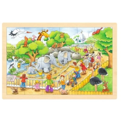 Image of Goki Visit at the Zoo Puzzle,Green