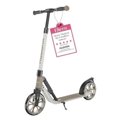 Image of HUDORA BigWheel® 205 Advanced scooter Comfortable aluminium for up to 100kg Height adjustable &amp; foldable Kick children/teenagers adults