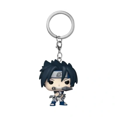 Image of Funko Pop! Keychain: Naruto Classic Sasuke Uchiha Novelty Keyring Collectable Mini Figure Stocking Filler Gift Idea Official Merchandise Anime Fans Backpack Decor