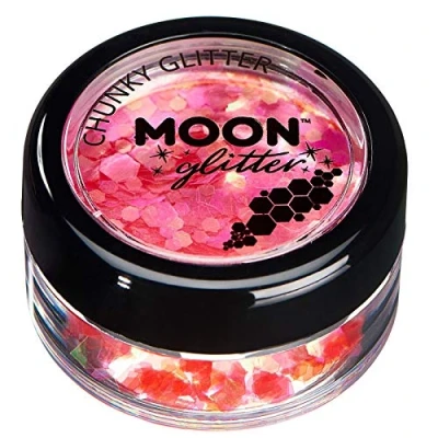 Image of Iridescent Chunky Glitter by Moon Cherry Cosmetic Festival Makeup for Face, Body, Nails, Hair, Lips 3g