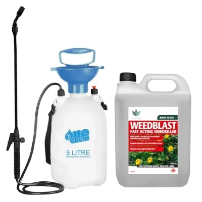 Image of Weedblast Fast Acting Weedkiller 5 Litre with Garden Sprayer (Ready to use), See Results Within 24 hours