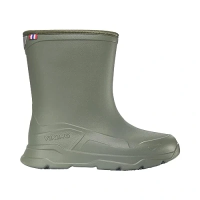 Image of Viking Unisex Playrox Warm Snow Boot, Olive Grey, 4 UK