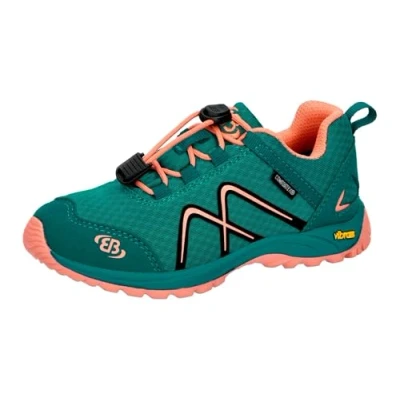 Image of Brütting Guide Cross Country Running Shoe, Petrol Salmon, 12 UK Child