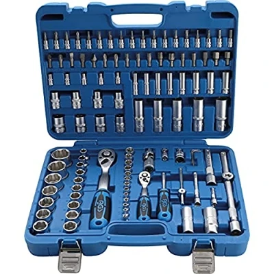 Image of BGS 2298 Socket Set 6.3 mm (1/4&quot;) / 12.5 (1/2&quot;) Drive 108 pcs.