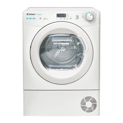 Image of Candy Smart CSEH8A2LE 8Kg Capacity Free Standing Heat Pump Tumble Dryer, Sensor Dry, Android App enabled, 4 Dryness Levels, White