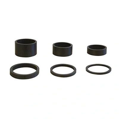 Image of 6PCS Light Weight UD Carbon Matte Black Headset Spacers 1 1/8&quot; 2mm,3mm,5mm,10mm,15mm,20mm
