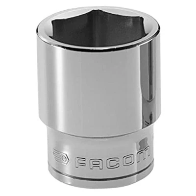 Image of Facom SC.S Socket 0.5 Inch 6 Sided 18 mm Red/Black