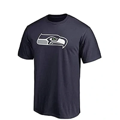 Image of Fanatics NFL Football T Shirt Seattle Seahawks Primary Logo Tee, blue, XL