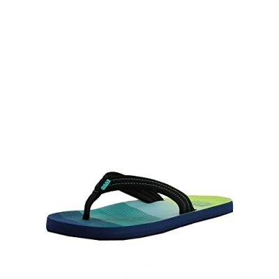 Image of REEF Unisex Child Ahi Flip Flop, Aqua/Green, 13 Big Kid