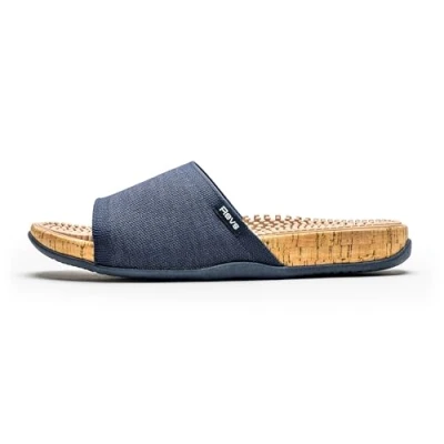 Image of Revs Maree Women’s Knitted Reflexology Massage Sandals, Navy UK3