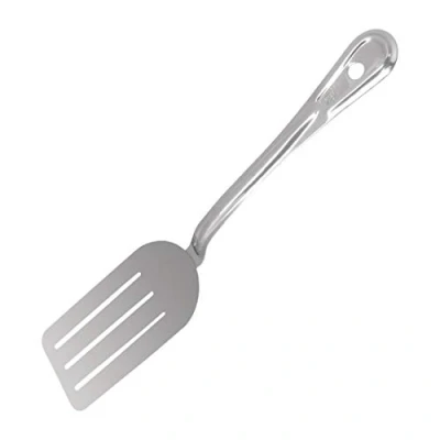 Image of Vogue Flexible Slotted Turner 14In Stainless Steel Food Preparation Cooking