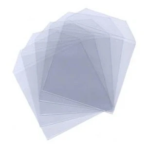 Image of 200 Premium 120 Micron CD Sleeves with Flap Branded Dragon Trading Protective Storage for CDs