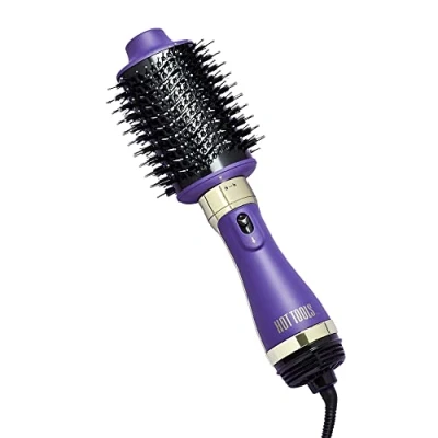 Image of Hot Tools Pro Signature One Step Detachable Blow Dry &amp; Volumiser (Activated Charcoal Bristles, Direct ION Technology, Oval Design, Thermaglide Ceramic Coating) HTDR5586UKE