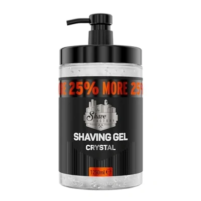Image of The Shave Factory Shaving Gel with 25% More Free Moisturizing Effect Fresh Active Product for Professional Barbers/Hairdressers and Traditional Enthusiasts.