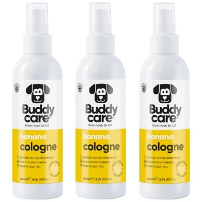 Image of Buddycare Dog Cologne Banana 200ml x3 Refreshing and Scented Refreshes Between Washes