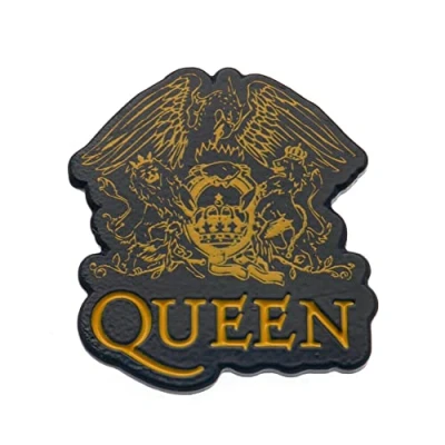 Image of Queen (Logo Design) 11cm x 7cm 1cm Enamel Pin Badge Official Merchandise ​