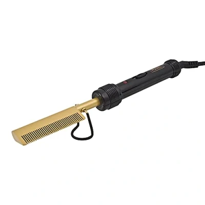 Image of Wahl Hot Comb, Afro Caribbean Hair Straightening Electric Comb for Hair, Fine Teeth Straightener, Straight Wigs, Silky Smooth Results