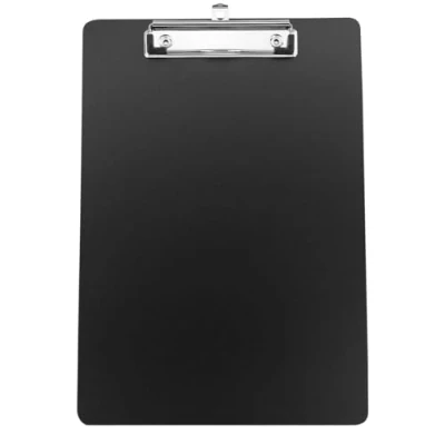 Image of A4 Clip Board, Black Plastic Clipboard,Clip Boards Folder,Mini Writing Pad, with Metal Clip,Rigid Plastic,Black StandardLetter Size Clipboards, for Office, School, Home, Restaurant