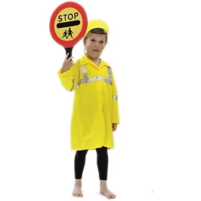 Image of PRETEND TO BEE Crossing Patrol Fancy Dress Costume for Kids, Multi Coloured, 5 7 Years