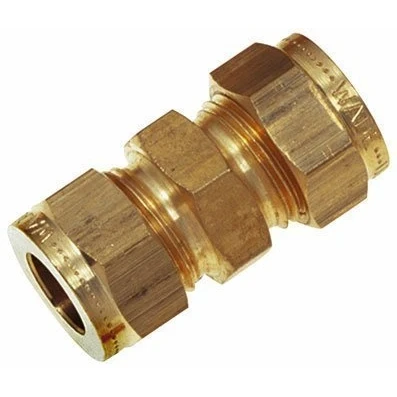 Image of WADE 5/16&quot;OD Equal Ended COUPLING Couplings (Brass Compression Fittings, Imperial)