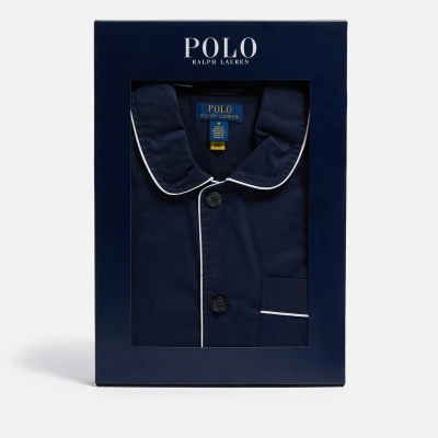 Image of Polo Ralph Lauren Men&#039;s Short Sleeve Pyjama Set Solid Navy S