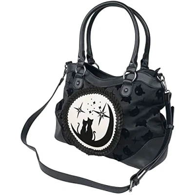 Image of Banned Lunar Sisters Women Handbag Black, Polyurethane, Polyester,