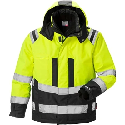 Image of Fristads Kansas 119626 High Viz Airtech Winter Jacket Hi Vis Yellow/Black XL