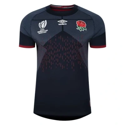 Image of Umbro Kids England Rugby RWC Alternative Pro Shirt 2023 2024 Navy 11 12 Years