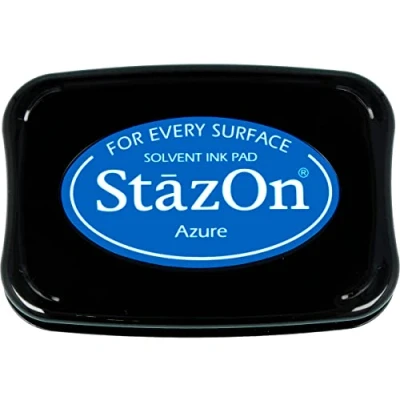 Image of Tsukineko StazOn Stamp Pad, Azure,Blue