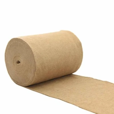 Image of vidaXL Hemp Fiber Rodent Mat 0.5x25m Scratch Resistant, Hygienic Cage Lining for Rabbits, Guinea Pigs Natural, Cuttable, 5mm Thickness