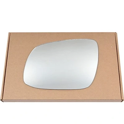Image of Less4spares Wing Mirror Glass Left Compatible with Kia Cee&#039;D 2010 2012 STICK ON Passenger Near Side Convex