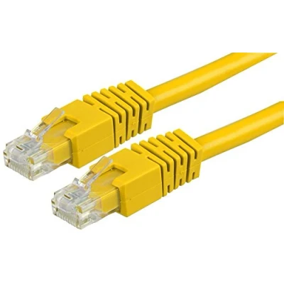 Image of PRO SIGNAL PS11306 RJ45 Male to Cat6 UTP Ethernet Patch Lead, 0.2m Yellow