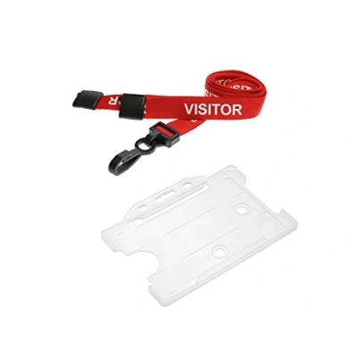 Image of ID Card It 1 Visitor Neck Lanyard &amp; Pass Badge Holder