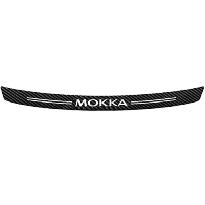 Image of 1Pcs Rear Bumper Protector Sticker for Op el Mokka Car Trunk Sill Plate Scuff Strip Carbon Fiber Anti Scratch Trim Cover Styling Accessories,Black