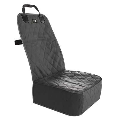Image of Active Pets Front Dog Car Seat Cover for SUV, Trucks, Sedans. Waterproof Covers Dogs Seats Only. Protector Black