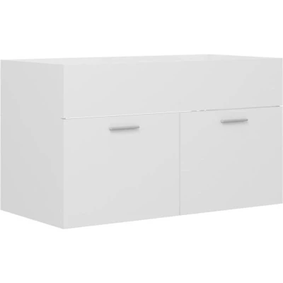 Image of vidaXL Sink Cabinet White 80x38.5x46 cm Engineered Wood