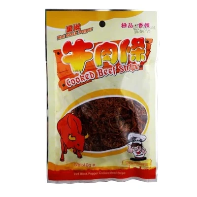 Image of Starry Asian Market Advance Food Beef Jerky Strip Hot (Black Pepper) 40g