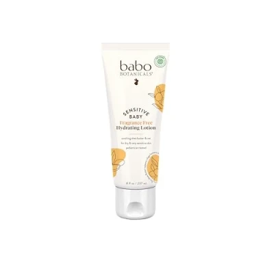 Image of Babo Botanicals Sensitive Baby Fragrance Free Daily Hydra Lotion, 8 Ounce