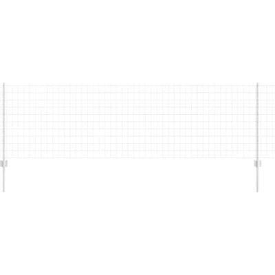 Image of vidaXL Euro Fence with 11 U Posts Silver 0,8x25 m Steel