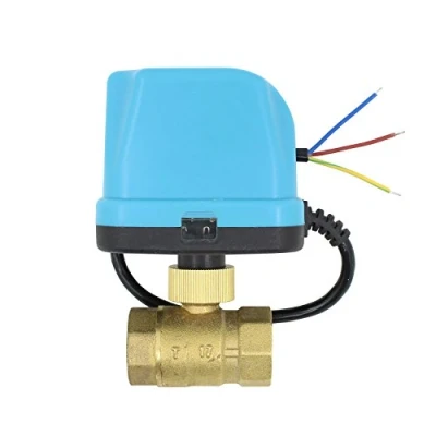 Image of 2 Way motorised Valve 12v Electronic Electric Ball Port Motorized Zone electrovalve 1/2 3/4 1 1/4 inch (DN20 inch)