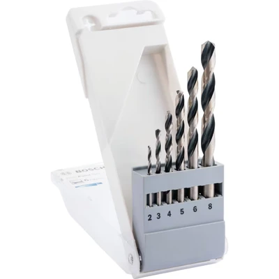 Image of Bosch Professional 2608577346 Metal Twist Drill HSS Set PointTeQ 6 Piece in Cassette, 2/3/4/5/6/8 mm