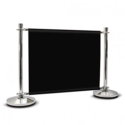 Image of Premium Quality Cafe Barrier System in Variety Size Cross Rail(Including Polyester Canvas Banner) (120cm Rail)