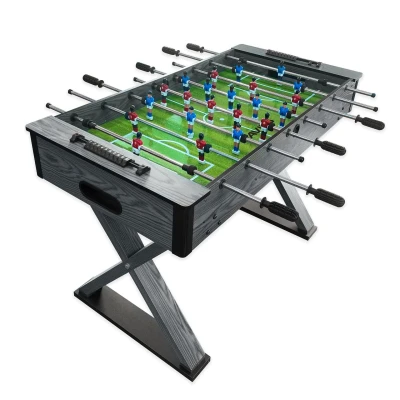 Image of VIAVITO FT400 4ft Compact Football Table, Adult, Kids Foosball Family Game Indoor 2v2 Multiplayer Soccer Table for Home Games Room; with 4 Balls, 16mm Easy Grip Rods, Ball Return, Extra Thick Coating