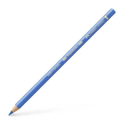 Image of Faber Castell Art &amp; Graphic Polychromos Colour Pencil, (140), Light Ultramarine, For Art, Craft, Drawing, Sketching, Home, School, University, Colouring