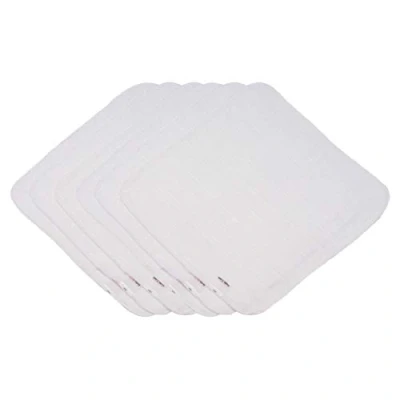 Image of MuslinZ 6 pack muslin Cloths 30cmx30cms wash cloth, makeup remover, face cloths, washable wipes 100% pure soft cotton