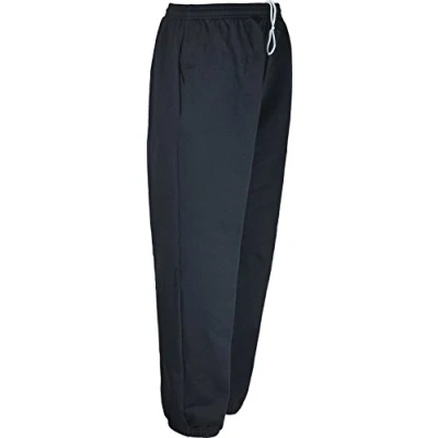 Image of Kentex Online Mens Fleece Tracksuit Bottoms Elasticated Bottom Jogging Gym Casual Trouser Pants Small to XXL and Big Sizes 3XL 4XL 5XL 6XL 7XL 8XL (5XL, Black)