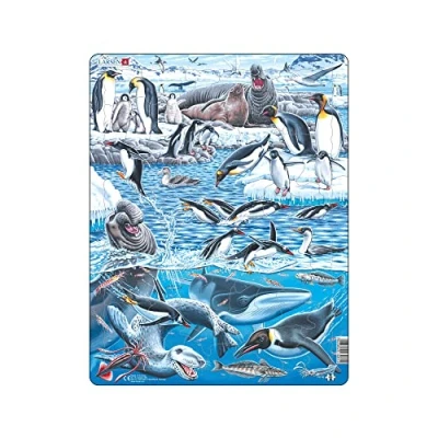 Image of Larsen FH48 The cold and beautiful Antarctica, 66 Piece Boxless Tray &amp; Frame Jigsaw Puzzle