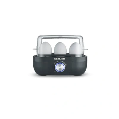 Image of SEVERIN Egg Boiler, 550 ml, Stainless Steel &amp; Plastic, Black