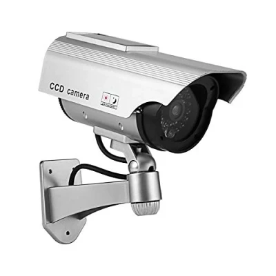 Image of BW Solar Power Fake Outdoor Dummy Security Home CCTV Camera LED Light Waterproof